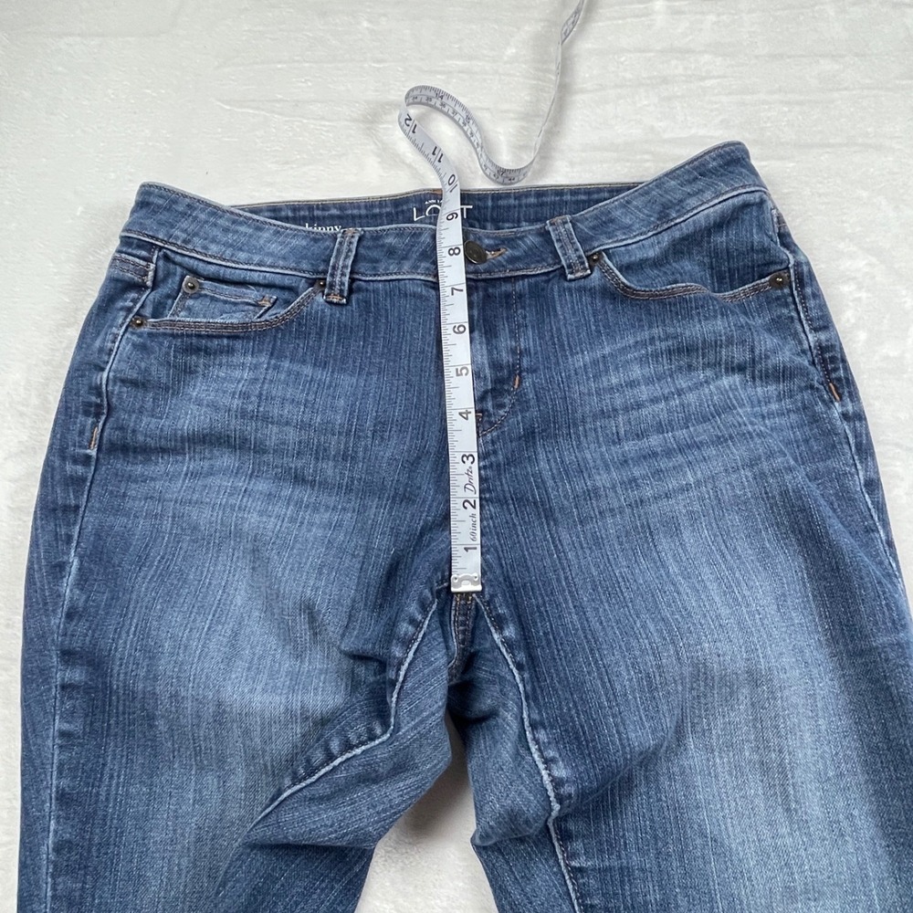 Ann Taylor Loft Modern Skinny Jeans Womens 8P Medium Wash Blue Stretch Petite - Picture 6 of 11